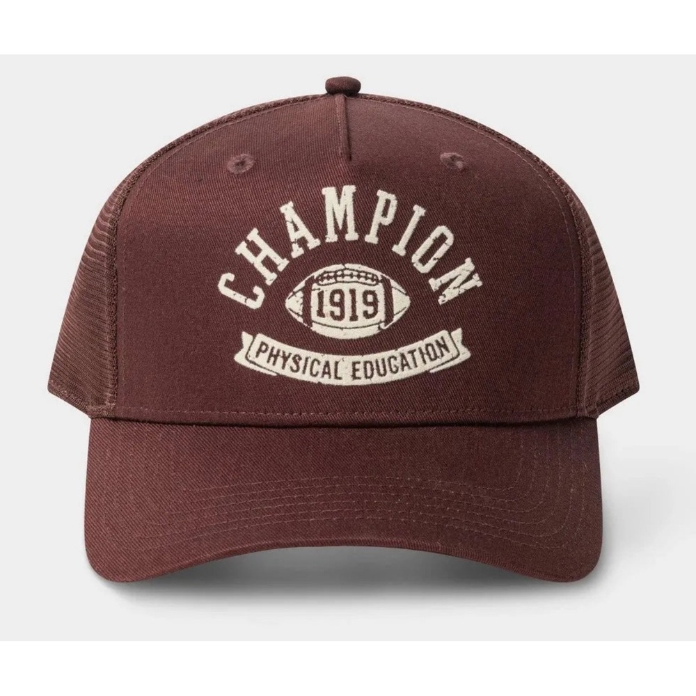 Champion Phys Ed Twill Trucker Hat - Maroon